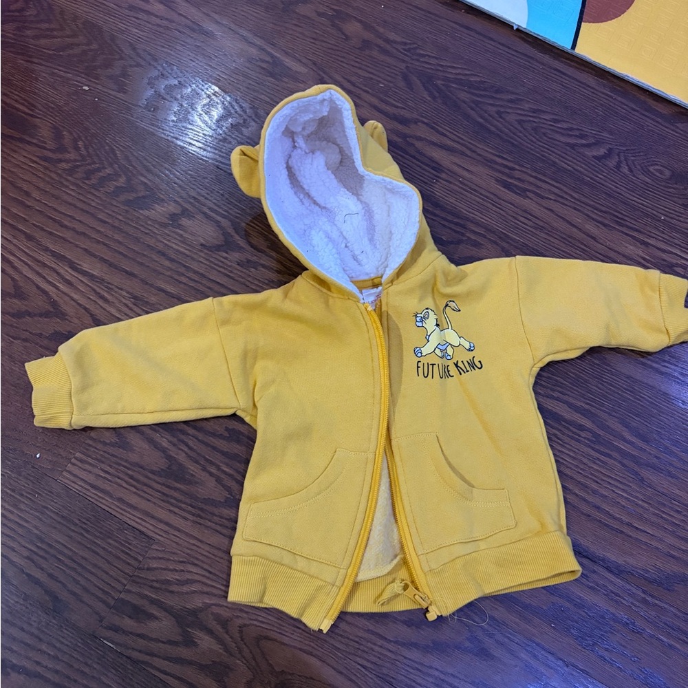 Disney lion King sweater hoodie 6-9M